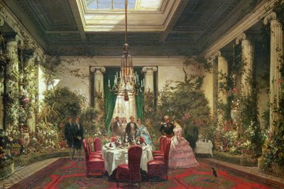Sala da pranzo della Principessa Mathilde, rue de Courcelles, Parigi da Charles Giraud